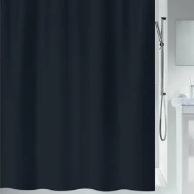 Spirella Primo sprchový záves 180 x 200 cm čierny/polyester (7610583181220)