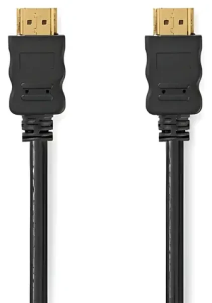 Nedis High Speed HDMI 3 m čierna / Kábel HDMI / 4K 60 Hz / Ethernet (CVGB34060BK30)
