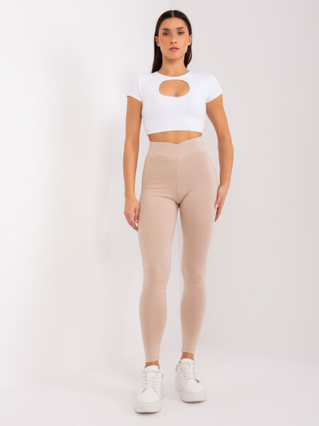 Dámske legíny LK 523.02 beige - Rue Paris S