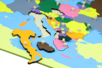Moyo Montessori Moyo Montessori Puzzle - mapa Európa - bez rámčeka