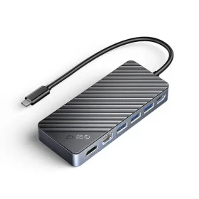 Orico OM28PR-G2 Dokovacia stanica USB-C čierna / 2x USB-C + 3x USB-A + 1x HDMI + 1x LAN