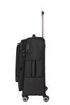 Stredný textilný kufor na kolieskach Travelite Crosslite 5.0 M Black