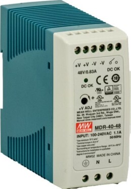 Barox Barox PS-DIN-AC/48/120 adapter zasilający/ inwentor Wewnętrzna 120 W Modrý, Sivý