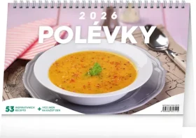NOTIQUE Stolný kalendár Polievky 2026, 23,1 x 14,5 cm (PGS-35711)