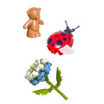 Mamido Stavebnica Kvetinová kompozícia s lienkami v kupole 596 dielikov