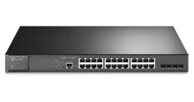 TP-LINK JetStream / Spravovateľný switch / 28 portov Gigabit / L2+ / 24x PoE+ / 4X combo Gigabit SFP (SG3428MP)
