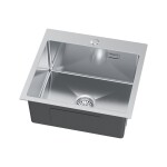 VELAZO Nerezový drez 48 x 45 cm s otvorom pre batériu, Velazo VELAZ4845