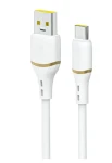 Dudao Dátový kábel L25T / USB-A / USB-C / 5A / 1 m / biela (200624)