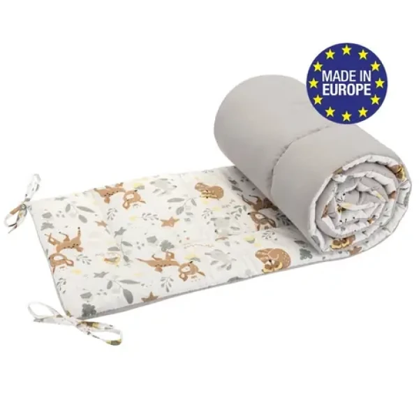 Bomimi MANTINEL do postieľky 180 cm, LESNÉ ZVIERATÁ BÉŽOVÉ xy (BO2211BEI010)