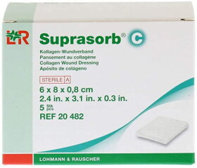 SUPRASORB C KRYTIE NA RANY 6x8x0,8 cm 5ks