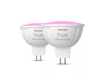 Philips Hue WACA LED žiarovka 6.3W sada 2ks / GU5.3 / MR16 / 12V / 400lm / 2200K-6500K / RGB / IP20 (8719514491649)