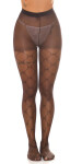 Sexy Tights with rhombic pattern black Einheitsgroesse