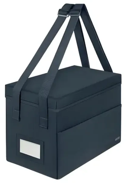 Leitz Textilný box s vekom pre hot desking sivá / 355 x 200 x 235 mm / 1,15 kg (67240089)