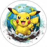 Jedlý papier Pikachu 19,5 cm - Pictu Hap - Pictu Hap