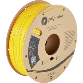 Polymaker PB01006 PolyLite vlákno pre 3D tlačiarne PETG plast Žiaruvzdorné, Vysoká pevnosť v ťahu 1.75 mm 1000 g žltá 1 ks; PB01006