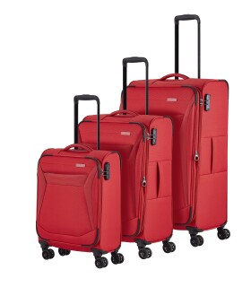 Sada cestovných kufrov Travelite Chios S,M,L Red