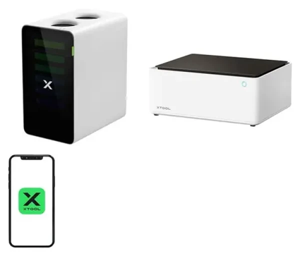 XTool M1 10W + AP2 / Laserový gravírovací stroj 2v1 / 10W / Wi-Fi / USB / pohlcovač dymu SafetyPro (M1-AP2)