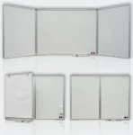 2x3 Triptych keramická magnetická rozkladacia tabuľa 120x90-240cm / trojdielna (5907627312903)
