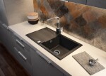 DEANTE DEANTE - Evora grafit metalic - Granitový drez s odkvapkávačom ZQJ_G113
