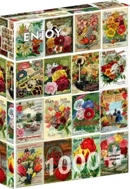 ENJOY Puzzle Vintage balíčky kvetinových semien