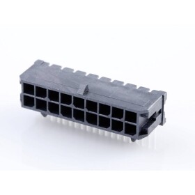 Molex vstavaná pinová lišta (štandardná) Počet pólov 18 Raster (rozteč): 3.00 mm 430451801 1 ks Tray; 430451801