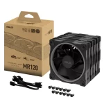 Asus Prime MR120 ARGB čierna / 3x 120mm ventilátor / Sleeve bearing / 1600 RPM / 58 CFM / 21 dB (90DA00I0-B09020)