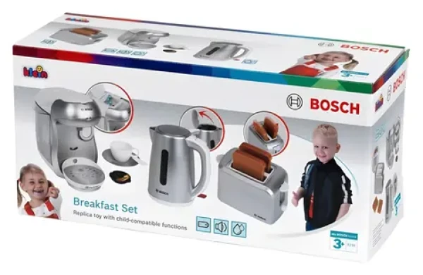 BOSCH Raňajková súprava strieborná / Raňajková súprava / Malý kuchynský spotrebič (9216)
