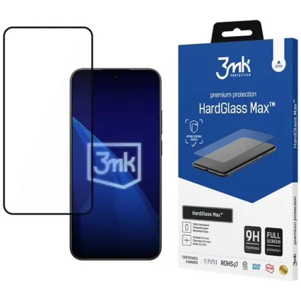 3mk HardGlass Max čierna / Tvrdené sklo / XIAOMI Redmi Note 15 Pro 5G (5903108756051)