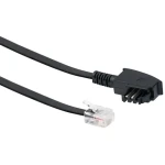 Schwaiger RJ-12-TAE-F čierna / Telefónny kábel / 6P2C-6P4C / 3 m (TAL6531533)
