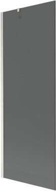 MEXEN/S - Next vaňová zástena FIX 70 x 150, grafit, nikel kartáčovaná 895-070-000-00-40-97