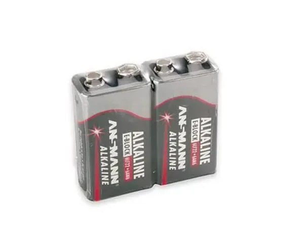 Ansmann 9V-Block red-line / Alkalická batéria / 9V / 2 ks (5015591)