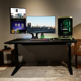 Thermaltake Thermaltake Dual RGB Gaming Monitor Arm, monitor mount (black, for monitors 17'' - 35'')