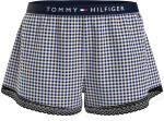 Dámske pyžamové šortky WOVEN SHORT PRINT UW0UW04944 02G tm. modro-biele Tommy Hilfiger