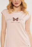 Monnari Blúzky Butterfly T-Shirt Light Pink