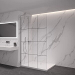 CERANO - Sprchová zástena Walk-in Onyx YL/P - 8 mm - chróm, industriálne sklo - 160x200 CER-8050BD1399