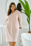 3469 NOČNÁ KOŠEĽA NORI 2XL-4XL Růžová 3xl