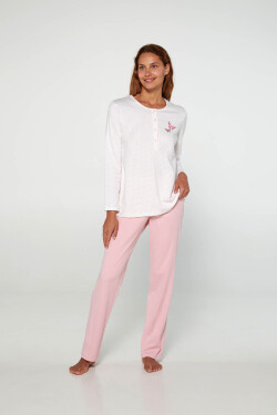 Vamp - Pyžamo s gombíkovou légou 19511 - Vamp pink blush S