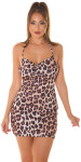 Sexy Koucla Clubdress with Animal print ZEBRA Einheitsgroesse