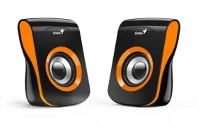 Genius SP-Q180 čierno-oranžová / 2.0 / 6W / USB napájanie / ovládač hlasitosti / 3.5 mm jack (31730026402)