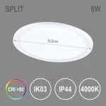 Tope Split R / LED podhľadové svietidlo / 8W / 4000K / 461lm / IP44 (6003000018)