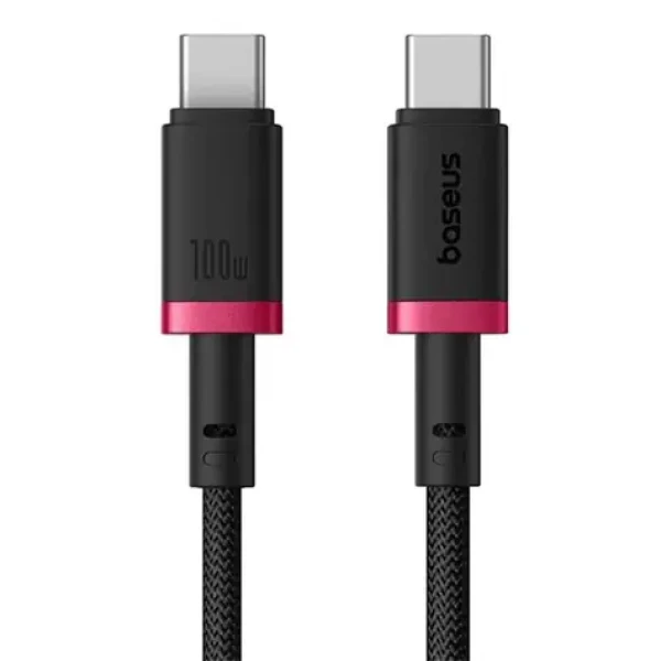 Baseus Dura (P10377803U01-03) Rýchlonabíjací kábel USB-C/USB-C 100W 2m červeno-čierna (P10377803U01-03)