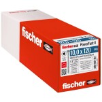 Fischer PowerFast II 566378 skrutka so šesťhranom 10 mm 120 mm vnútorná hviezdica ocel glavanizované zinkom 50 ks; 566378