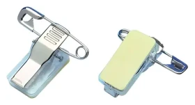 EuroSupplies Klips samolepiaci s krokodílom / Klips / 30x11 mm / 100 ks (LAMDICLIPEPINGL)