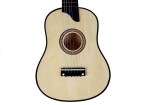 Mamido Drevená gitara s trsátkom krémová
