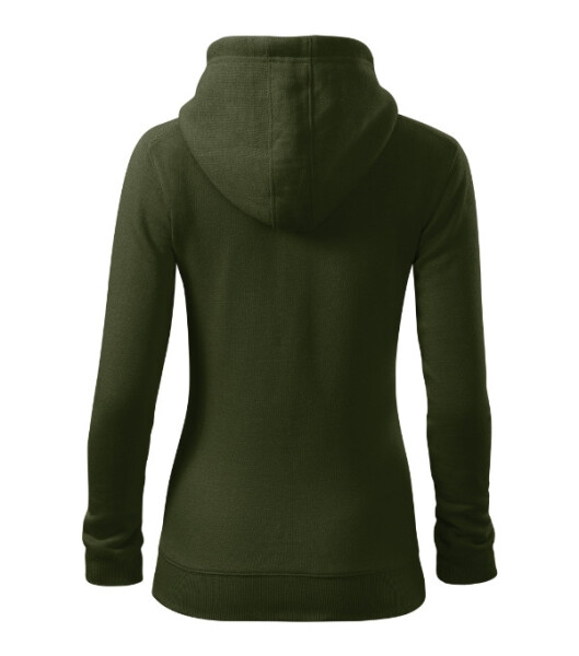 Trendy Zip mikina dámska vojenská M