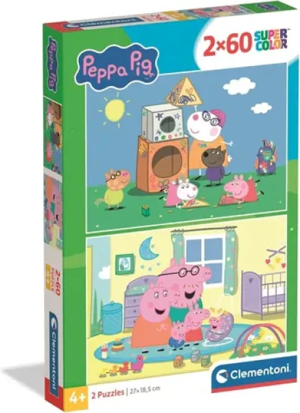 Clementoni Puzzle Prasiatko Peppa: Na ihrisku av izbe