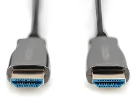 Digitus AK-330125-100-S čierna / Prepojovací kábel HDMI / AOC / 4K 60Hz / 18 Gbps / 10 m (AK-330125-100-S)