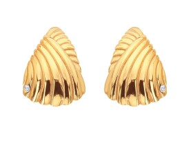 Hot Diamonds Elegantné pozlátené náušnice s diamantom Golden Edit Hope DE839