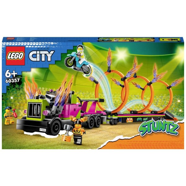 LEGO® City 60357 Ťahač s ohnivými kruhmi /Počet dielikov: 479