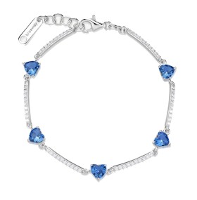 Brosway Romantický strieborný náramok Fancy Freedom Blue FFB115